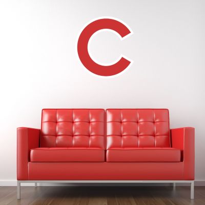 Baseball Wall Decals - Baseball Team Logos - Chicago Cubs Cap Insignia