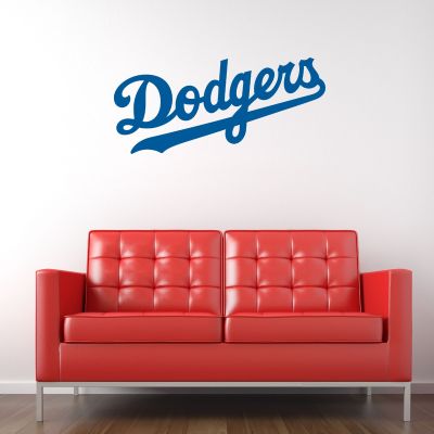 Baseball Wall Decals - Baseball Team Logos - Los Angeles Dodgers Script Logo