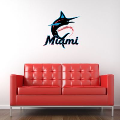 Baseball Wall Decals - Baseball Team Logos - Miami Marlins Team Logo