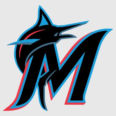 Baseball Wall Decals - Baseball Team Logos - Miami Marlins Cap Insignia