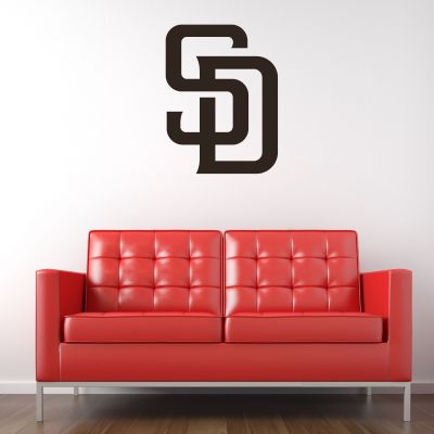Baseball Wall Decals - Baseball Team Logos - San Diego Padres Cap Insignia