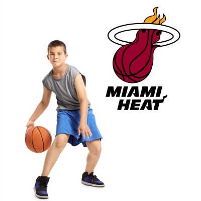 Basketball Wall Decals - Basketball Team Logos - Miami Heat