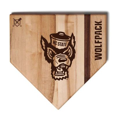 NC State Wolfpack Baseball Home Plate Cutting Board