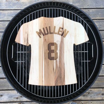 Personalized Jersey Style Cutting Board Add Your Name and Number