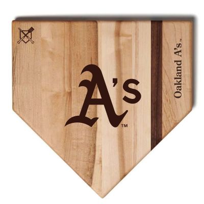 Oakland Athletics Baseball Home Plate Cutting Board