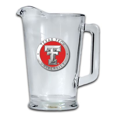 Texas Tech Glass Pitcher