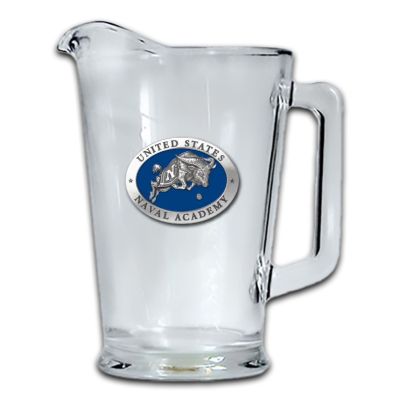 US Naval Academy Glass Pitcher