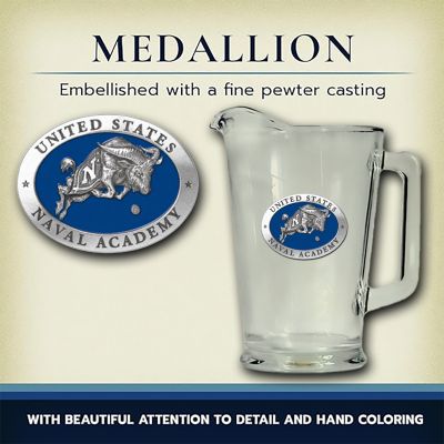 US Naval Academy Glass Pitcher