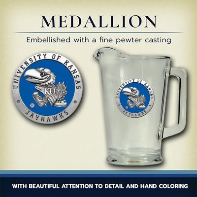 University of Kansas Jayhawks Glass Pitcher