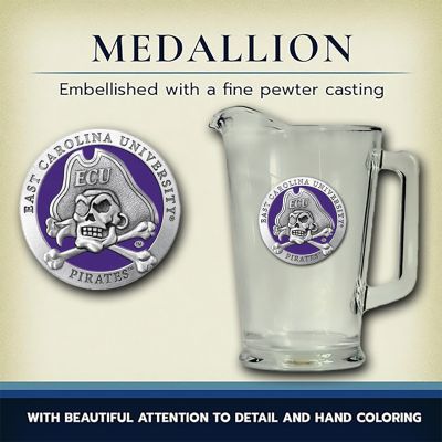 East Carolina University Pirates Glass Pitcher