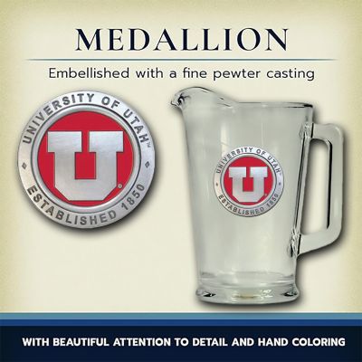 University of Utah Glass Pitcher