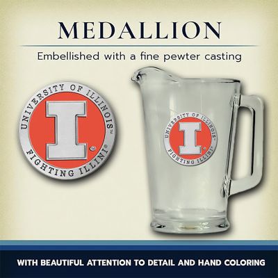 Illinois Fighting Illini Glass Pitcher