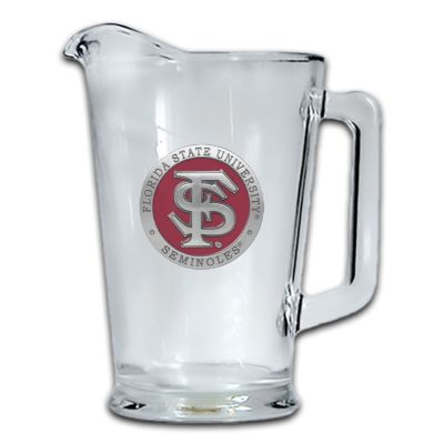 Florida State University - FS Logo Glass Pitcher