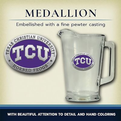 Texas Christian University - Horned Frogs Glass Pitcher