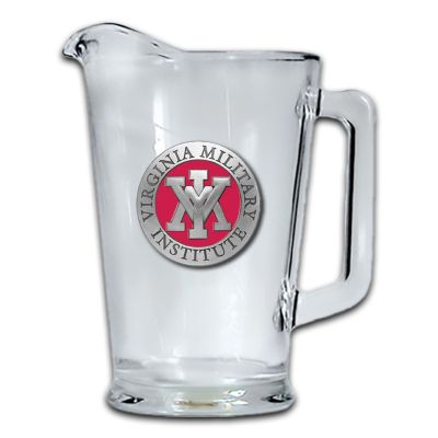 Virginia Military Institute Glass Pitcher