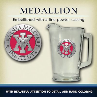 Virginia Military Institute Glass Pitcher