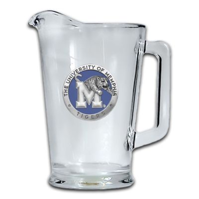 University of Memphis Tigers  Glass Pitcher