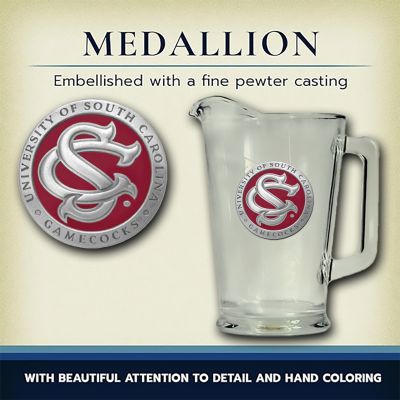 South Carolina Gamecocks SC Logo -  Glass Pitcher