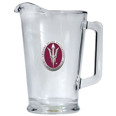 Arizona State-Pitchfork Logo Glass Pitcher