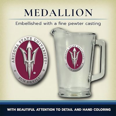 Arizona State-Pitchfork Logo Glass Pitcher