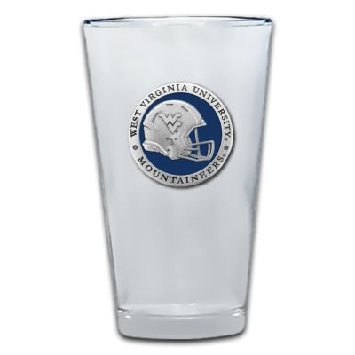West Virginia University Mountaineers Helmet Pint Glass
