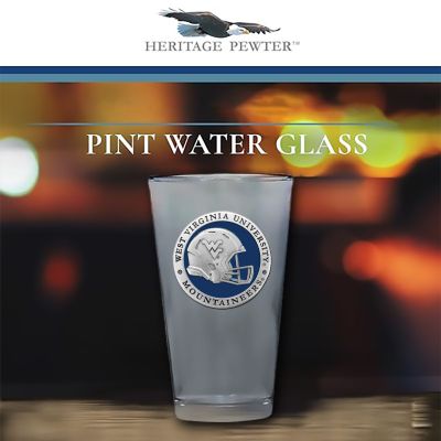 West Virginia University Mountaineers Helmet Pint Glass