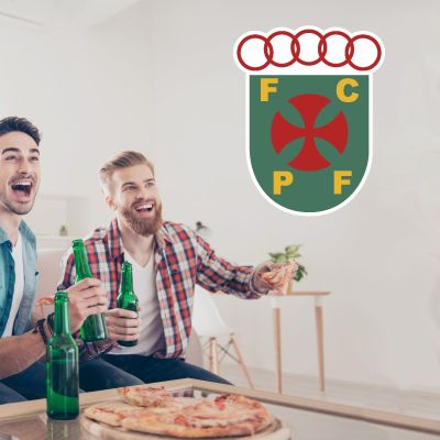 Soccer Wall Decals - Primeira Liga - Portugal Soccer Team Logos - Pacos De Ferreira