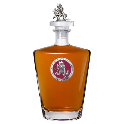 Arizona State-Sparky Logo Royal Decanter with 3D Topper
