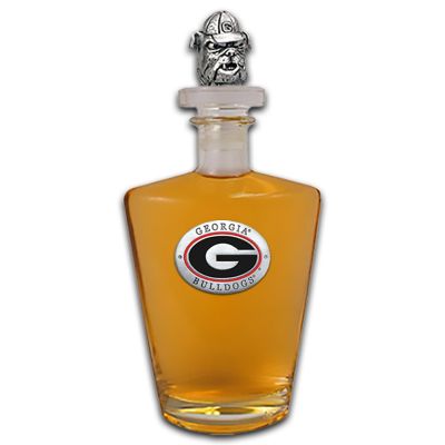 Georgia Bulldogs Royal Decanter with 3D Topper