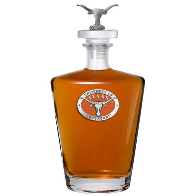 University of Texas Longhorns Royal Decanter with 3D Topper