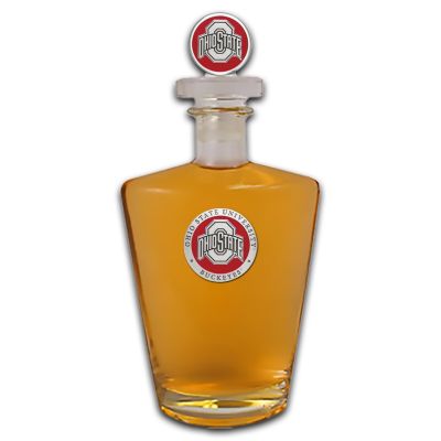 Ohio State Buckeyes Royal Decanter with Medallion 3D Topper