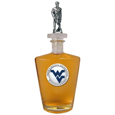 West Virginia University Mountaineers Royal Decanter with 3D Topper