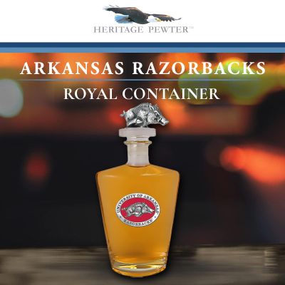 Arkansas Razorbacks Royal Decanter with 3D Topper