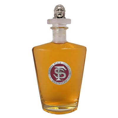 Florida State University - FS Logo Royal Decanter with 3D Topper