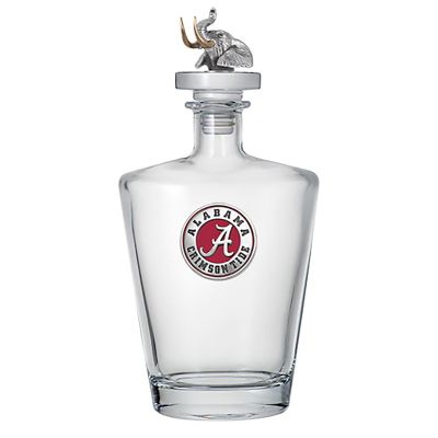 University of Alabama Crimson Tide Royal Decanter with 3D Topper