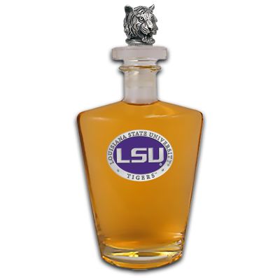 LSU Tigers Royal Decanter with 3D Topper