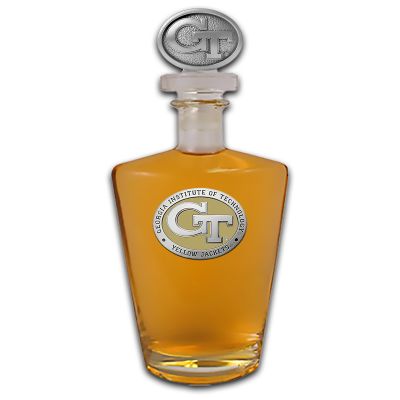 Georgia Tech Royal Decanter with 3D Topper