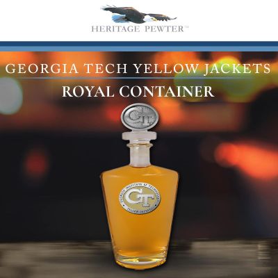 Georgia Tech Royal Decanter with 3D Topper