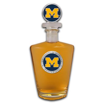 University of Michigan Wolverines Royal Decanter with 3D Topper