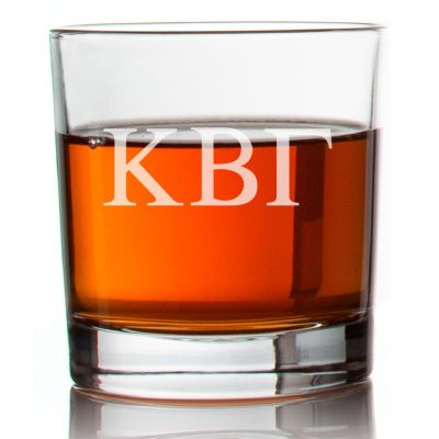 Custom Engraved Kappa Beta Gamma Rocks Glass - Personalized Whiskey Glasses - 2pcs