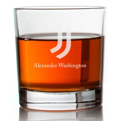 Engraved Juventus FC Rocks Glass - Serie A League Italy Football - Personalized Whiskey Glasses - Man Cave Gift Ideas - Gifts For Him - Soccer Fanatic - 2pcs