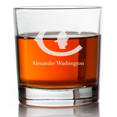 Engraved Chicago Cubs 1920 Logo Rocks Glass - Major League Baseball- Personalized Whiskey Glasses - Man Cave Gift Ideas - Gifts For Him - Baseball Fanatic - 2pcs