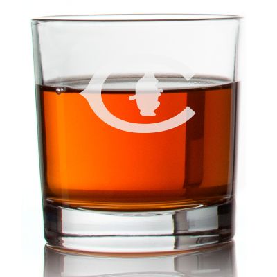 Engraved Chicago Cubs 1920 Logo Rocks Glass - Major League Baseball- Personalized Whiskey Glasses - Man Cave Gift Ideas - Gifts For Him - Baseball Fanatic - 2pcs