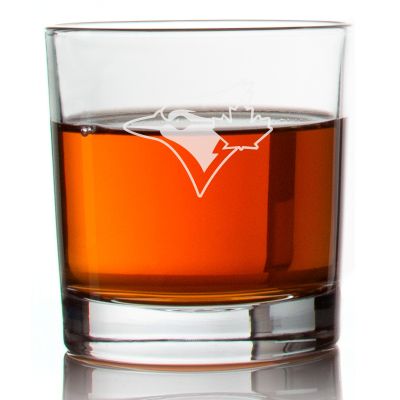 Engraved Toronto Blue Jays Rocks Glass - Major League Baseball- Personalized Whiskey Glasses - Man Cave Gift Ideas - Gifts For Him - Baseball Fanatic - 2pcs