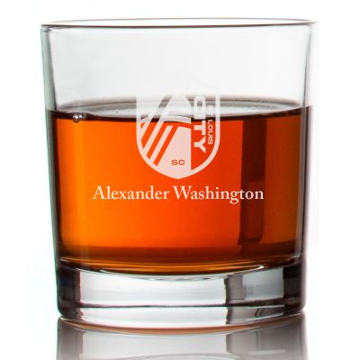 Engraved St. Louis City FC Rocks Glass - Major League Soccer - Personalized Whiskey Glasses - Man Cave Gift Ideas - Gifts For Him - Soccer Fanatic - 2pcs