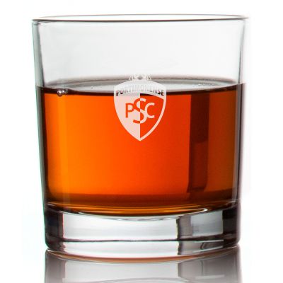 Engraved Portimonense Sporting Clube Rocks Glass - Primeira Liga Portugal Football - Personalized Whiskey Glasses - Man Cave Gift Ideas - Gifts For Him - Soccer Fanatic - 2pcs