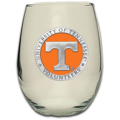 University of Tennessee Volunteers Stemless Wine Goblet 12oz Set of 2