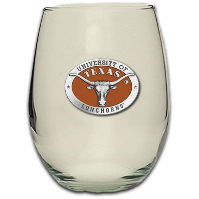 University of Texas Longhorns Stemless Wine Goblet 12oz Set of 2