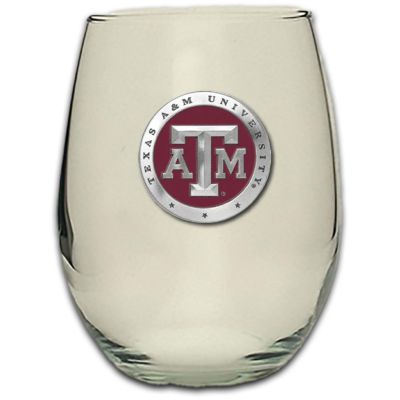 Texas A&M Stemless Wine Goblet 12oz Set of 2