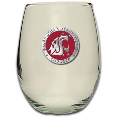 Washington State University Cougars - Stemless Wine Goblet 12oz Set of 2